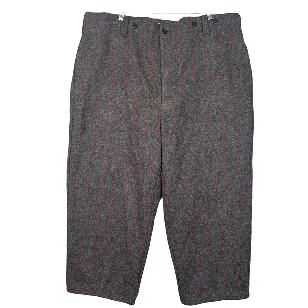 Woolrich‎ Wool Hunting Pants Mens 44 Brown Plaid Heavyweight Field Pants